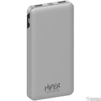 Hiper Мобильный аккумулятор 10000mAh 3A QC PD 2xUSB серебристый (MFX 10000 SILVER)