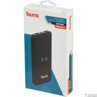 Buro BPW10E Мобильный аккумулятор 10000mAh 2A 2xUSB беспроводная зарядка черный (BPW10E10PBK)