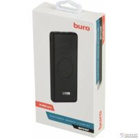 Buro BPQ10F Мобильный аккумулятор 10000mAh 3A QC PD 2xUSB беспроводная зарядка черный (BPQ10F18PBK)