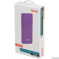 Buro BPQ10F Мобильный аккумулятор 10000mAh 3A QC PD 2xUSB беспроводная зарядка фиолетовый (BPQ10F18PVL)