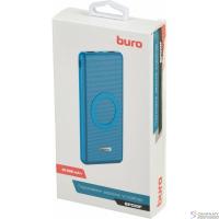 Buro BPQ10F Мобильный аккумулятор 10000mAh 3A QC PD 2xUSB беспроводная зарядка синий (BPQ10F18PBL)