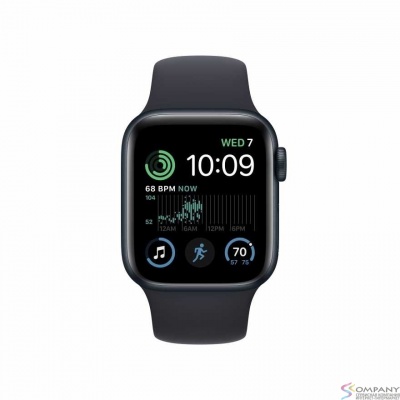 Apple Watch SE GPS 40mm Midnight Aluminum Case with Midnight Sport Band - S/M [MNT73LL/A] (США)