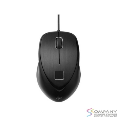 Mouse HP Wired USB Fingerprint Mouse (black) (4TS44AA#AC3)