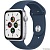 Apple Watch SE 2021 44мм,  серебристый / синий омут [MKQ43RU/A]